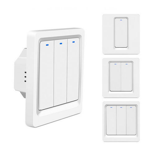 Electrical Europe Standard 86x86 No Neutral Smart Life Touch With App Controlled Button Remote Wall Switch Board Wall Switches