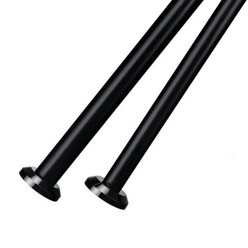 Wholesa Price Adjustable black Extendable Curtain Rod Accessories Aluminum Alloy Curtain Iron Pipes Poles Tubes / Rods Sets Pole