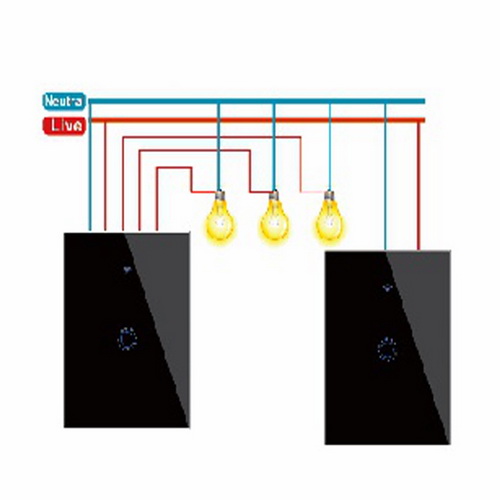 US AU 1 2 3 Gang 2 double way tuya ewelink wifi  smart light switch  