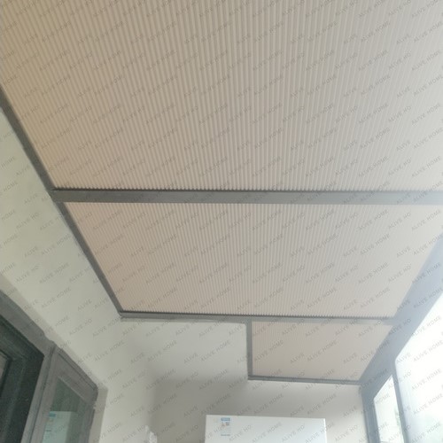 20210723-honeycomb blinds roof gray installation case