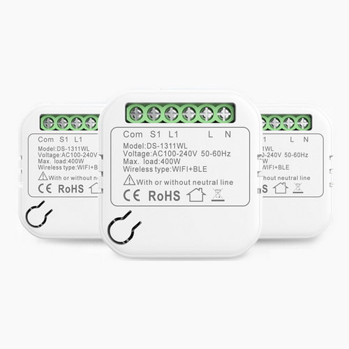 Smart EU UK US AU Universal tuya wifi module wireless 2 Way no neutral Google Alexa Voice Remote Control mini WiFi relay module