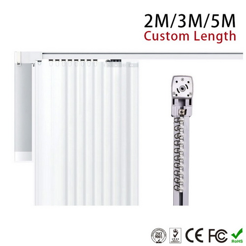 Custom Made Smart Home 1m-6m Smart Curtain Accessories Tracks Alloy Low Noise Motorized Curtain Rail Electric Curtain Track