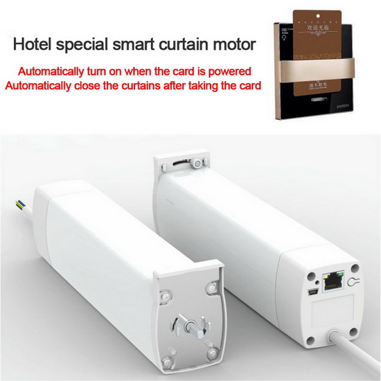 Hotel Home Automatic Tuya Smart curtain Accessories Motor WiFi Remote Control Electric Blind Rail  Motorized Curtain Track Motor