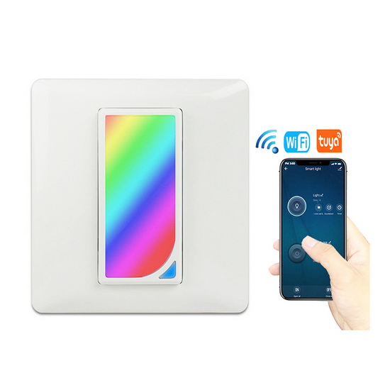 Modern Smart night light switch RGB multicolor corridor baby room Alexa google IFTTT timing remote control Tuay light switch