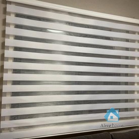 February 15, 2023 Custom size smart home Zebra roller blinds