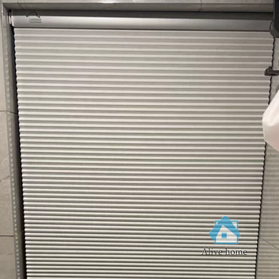 April 2, 2023 Custom electric honeycomb blinds