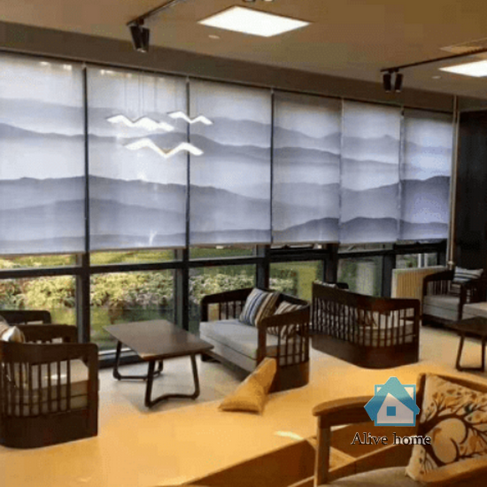 September 13st, 2023 Customer case remote control roller blinds