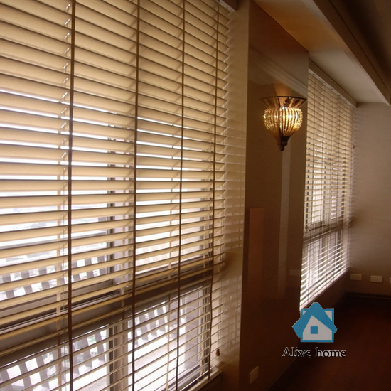 November 7, 2023 Customer case window PVC wooden blinds